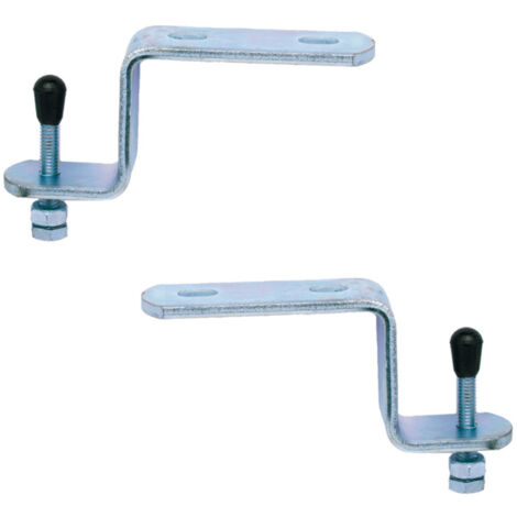 Kit de 2 attaches contre-coudées pour fixation lavabo - Ram