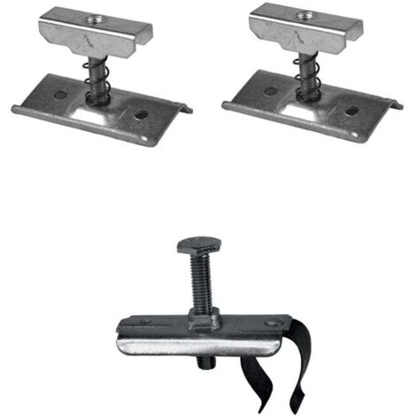 RAM – Support radiateur tubulaire en acier zingué – Résistant à la corrosion – Fixation pour rideaux – Installation facile à visser et clipser