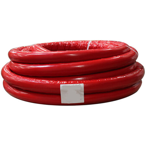 50m tube PER prégainé isolé rouge Ø16 - TRA