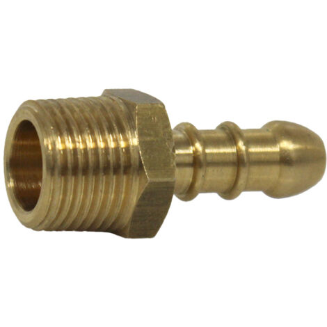 Favex – Tétine mâle 3/8' (12/17) – Raccord gaz pour filetage plomberie 2 – Fixation rapide pour systèmes de tuyauterie (1/4)