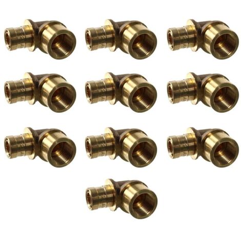 Lot de 10 Coudes PER à glissement Ø12 - Femelle fixe 1/2" (15/21) - IBP Bänninger (1/2)