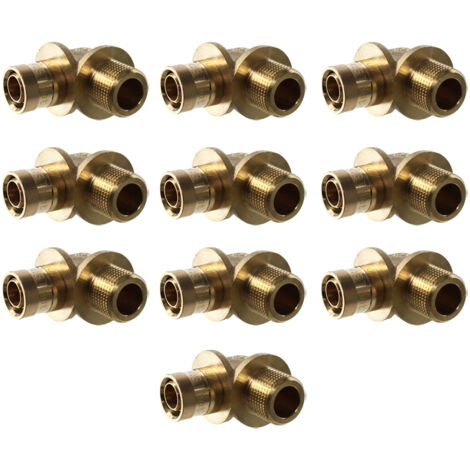 Lot de 10 Coudes PER à glissement Ø16 - Mâle fixe 1/2" (15/21) - IBP Bänninger (1/2)