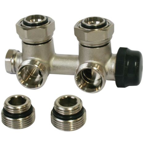Distributeur thermostatisable bitube pour raccordement mural - 3/4 EK - Somatherm (1/2)