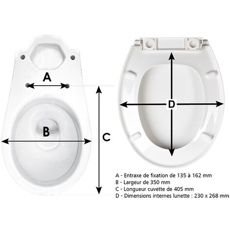 Abattant WC Blanc Universel Wirquin Arena 20721589 