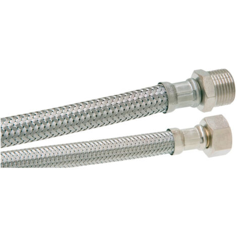 Watts – Flexible sanitaire inox Ø8mm femelle 3/8' – mâle 3/8' – longueur 30 cm – pression max 10 bars – usage alimentaire EPDM (1/5)