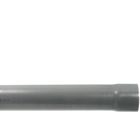2 Tubes PVC évacuation NF-Me prémanchonné - diamètre 100 mm - 4 mètres - ép. 3,0 mm - Arcanaute