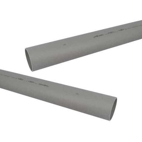 2 tubes PVC compact NF-Me - diamètre 75 mm - 4 mètres - ép. 3.0 mm - Nicoll (1/2)