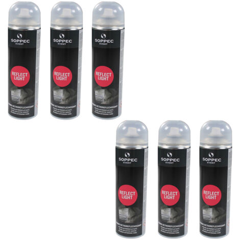 Lot de 6 Bombes REFLECT LIGHT Vernis rétro-réfléchissant - Soppec (1/5)