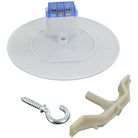 Couvercle d'applique DCL Ø120 mm – Manchon de prédalle pré-contrainte entraxe 74 mm – Type C – Plastique pour finition luminaire – BLM