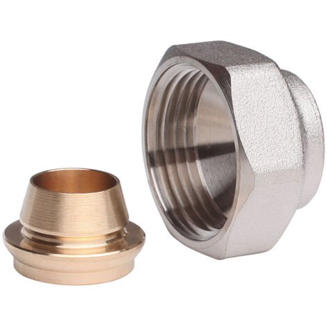 Raccord à visser pour corps de vanne - femelle 3/4'' - cuivre 16 - Danfoss 013G4126 (1/4)