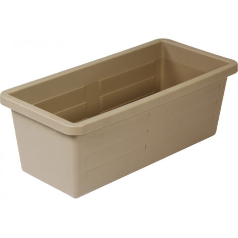 EDA – Jardinière Miami 40 x 18,5 x 15,5 cm 7L – Polypropylène résistant gel et UV – Pour plantations intérieures et extérieures