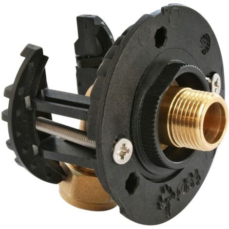 Sortie de cloison FIXOPLAC WC - Raccord coudé PER à glissement Ø12 - Mâle 3/8" (12/17) - Somatherm (1/5)