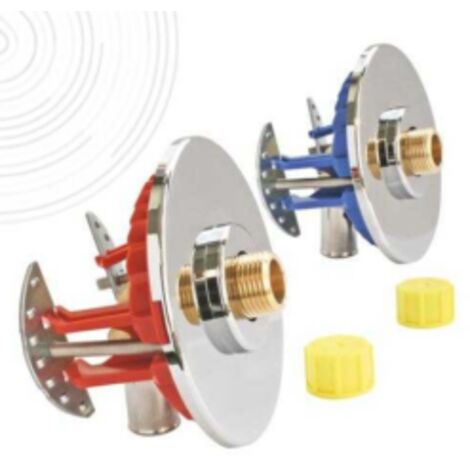 Raccord de robinetterie à sertir PER – Raccords coudés mâles 12/17 – Installation rapide avec gabarit de perçage – Certifié NF 81346 – Fixoconnect (1/6)