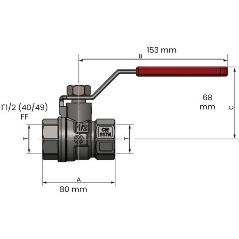 VANNE À SPHÈRE INOX 2 PIÈCES FEMELLE/FEMELLE - PASSAGE INTÉGRAL