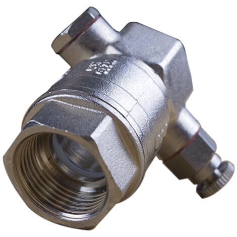 Vanne Sena VA30 1/2" Femelle/femelle à Levier Nickelé - Robinet D'arrêt Sphérique Pour Installation Eau - 7