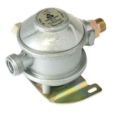 Détendeur gaz Butane/Propane 1,5kg/h – Pression de sortie 30 mbar – Entrée M20x150 – Sortie M16x150 – Type 424RV