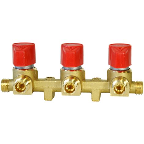 Favex – Robinet gaz camping basse pression Butane/Propane – Ouverture ¼ de tour – Entrée M14x1.5-6g – Laiton pour usage intensif
