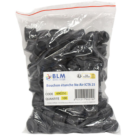 Embout étanche ICTA 25 – Pour tubes flexibles – Caoutchouc ignifugé 850°C – Non propagateur de flamme – BLM