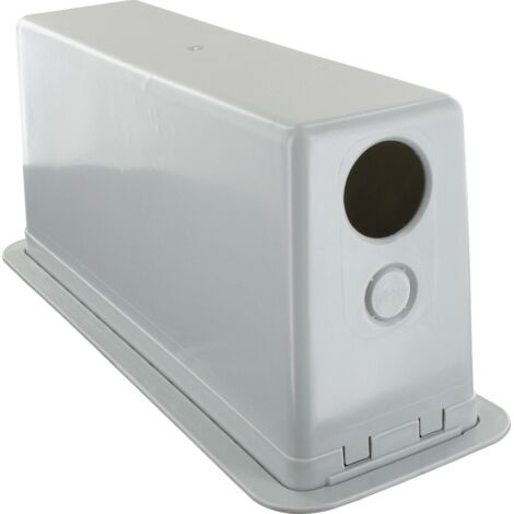 Préfabox descente collerette Ø25 - (Face A : Ø25 ouvert - Ø16 fermé / Face B : lisse) - BLM (1/2)