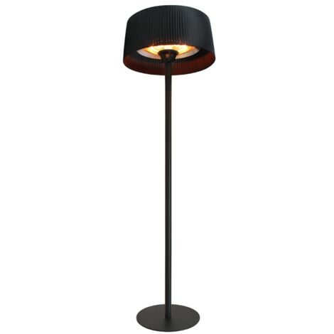 Favex – Parasol chauffant électrique infrarouge 2100W – Acier peint – 3 niveaux de puissance – Surface de chauffe jusqu'à 8 m² – 60 x 60 x 215 cm