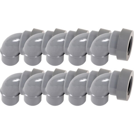 10 coudes PVC évacuation Ø32 Mâle Femelle 87°30 - Nicoll (1/4)