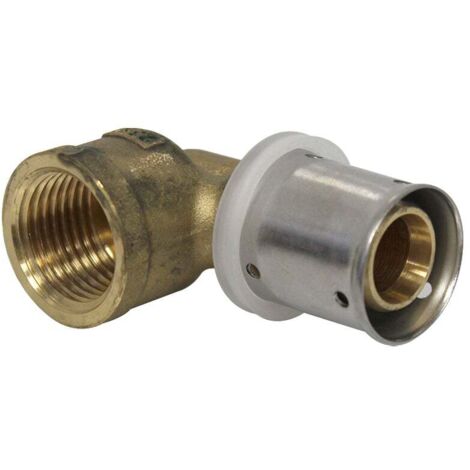 Raccord multicouche à sertir coude femelle (15/21) 1/2" - Ø20x2,0 - MULTIPEX (1/3)