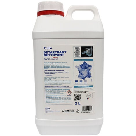 Accessoires - Détartrant nettoyant spécial Sanibroyeur 2 L - Réf. DET2LFR