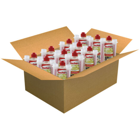 Carton de 12 cartouches scellement chimique - Ton pierre 300 ml - Fischer 520104