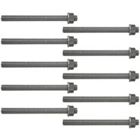 10 tiges filetées + rondelles + écrous Acier Inoxydable A4 Ø8 x 110 mm - Fischer