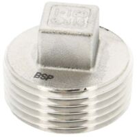 Bouchon Mâle Tête Carrée Inox 1'' 1/4 (33/42) Mâle pour ballon Inox - Thermador