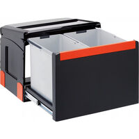 Poubelle CUBE 50 - (14/18L) - à fixer manuel ou auto - (pour meuble de 50 cm) - Franke