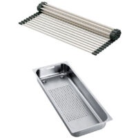 Set accessoires éviers Smart Inox : Rollmat + panier égouttoir - Franke