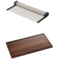 Set accessoires évier avec égouttoir Rollmat et planche - Franke