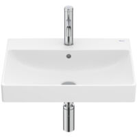 Lavabo mural Ona en Fineceramic avec jeu de fixations, 550x460 mm, blanc mat