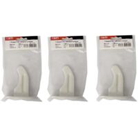 Lot de 3 supports à visser pour radiateur en fonte type traditionnel - longueur axe 65 mm - longueur totale 100 mm - Ram