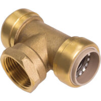 Té B Push à clipser Femelle à visser Ø16 x 1/2" (15/21) x 16 mm - IBP Bänninger