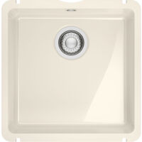 Évier de cuisine Kubus Fraceram KXK 110-41 vanilla - 445 x 454 mm - sous-meuble 50 cm - vidage manuel - Franke
