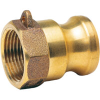 Raccord rapide à cames laiton adaptateur femelle A - 3'' (80/90)