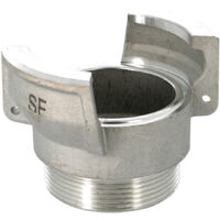 Raccord symétrique aluminium, mâle 1"1/2 (40/49) sans verrou, sans joint, DN40 - SFERACO