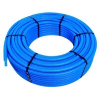 Blansol – Tube PER pré-gainé bleu Ø25 x 2,3 – Longueur 25 mètres – Tuyau pour plomberie et chauffage – Gaine de protection
