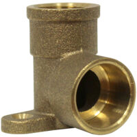 Coude femelle avec base de fixation 472 GCU 1/2'' (15/21) - Cuivre Ø22 - Arcanaute