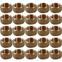 Lot de 25 Bouchons Laiton Femelle 3/8" (12/17) - Arcanaute