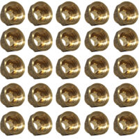 Lot de 25 Mamelons Laiton Femelle/Mâle Réduit 1/2"-3/8" (15/21-12/17) - Joint plat - Arcanaute