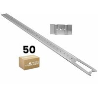 Lot de 50 suspentes en acier galvanisé pour plafonds et sous-toitures – Isolation maximale 600mm – Solution efficace pour projets de construction – Sixbox