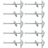 Boîte de 10 tiges filetées de suspension à ressort avec 2 écrous, rondelles et tiges filetées Ø5 - Longueur cheville 100 mm - Ram