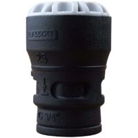 Raccord droit encliquetable PE Ø25 - Femelle 3/4" (20/27) avec portée plate ISO 228 et joint fourni - Plasson