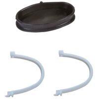 SFA – Kit membrane et demi clips pour WC broyeur – 1 membrane et 2 demi clips – Compatible Sanibroyeur Silence et Pro Silence