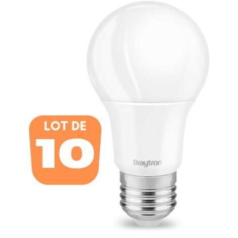 Lotto di 10 lampadine a LED E27 Dimmables A60 10W E27 4000K