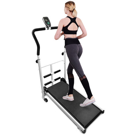 Laufband Heimtrainer Fitnessgerät elektrisch mit LCD-Anzeige Jogging klappbar 