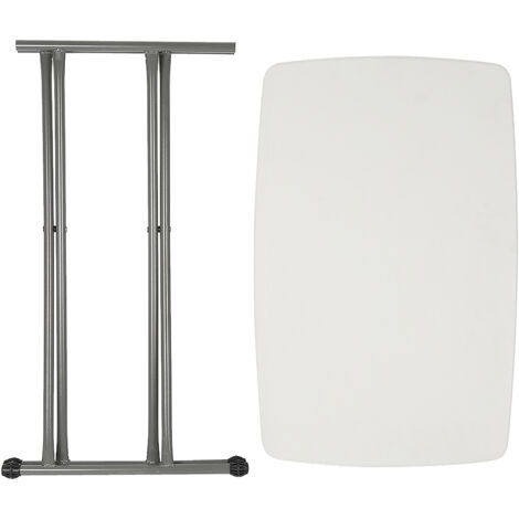 Klapptisch Haushalt Kleine Wohnung Rechteckiger Tisch Außen Stall Tisch Lernen Schreibtisch Einfache Werkzeuge Zusammenklappbar und höhenverstellbar 76×50×74cm